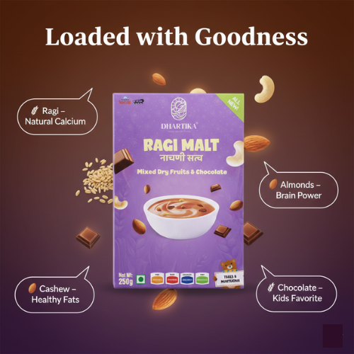 DhartiKa Dry Fruits with Chocolate Ragi Malt
