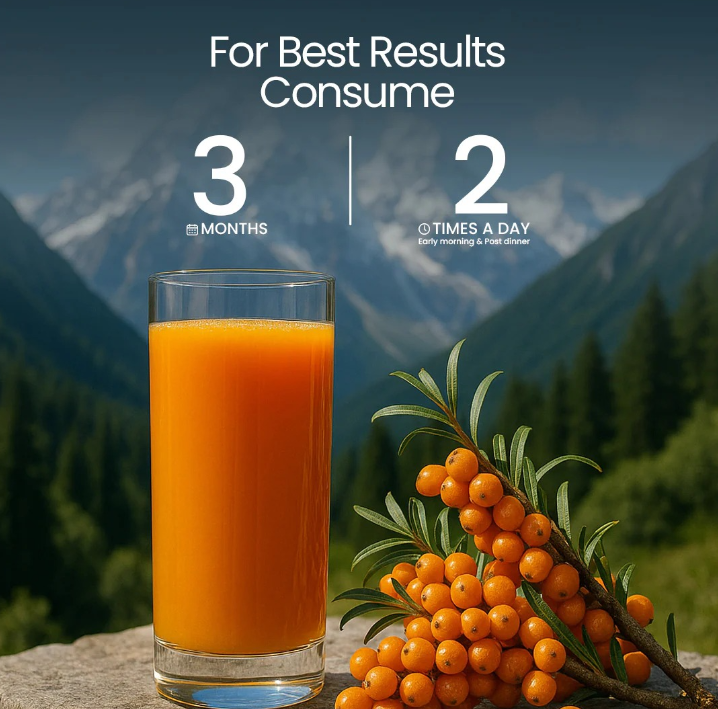 Sea Buckthorn Juice morning and evening wellness routine