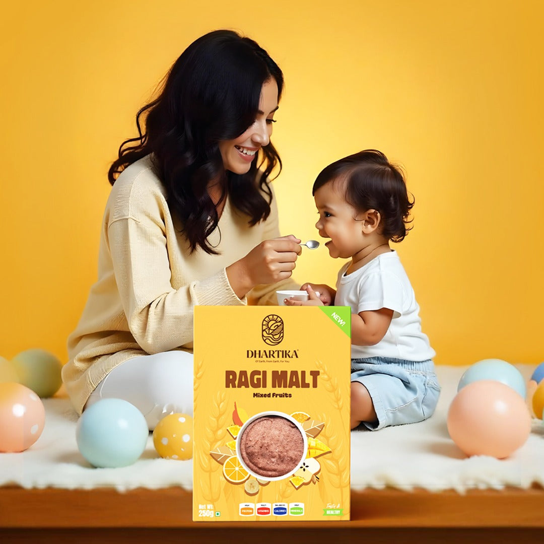 UNCOVER THE HEALTH BENEFITS OF BEST RAGI MALT POWDER FOR BABIES WITH DHARTIKA