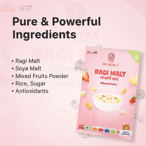 ⁠DhartiKa Mixed Vegetable Ragi Malt Pack of 2