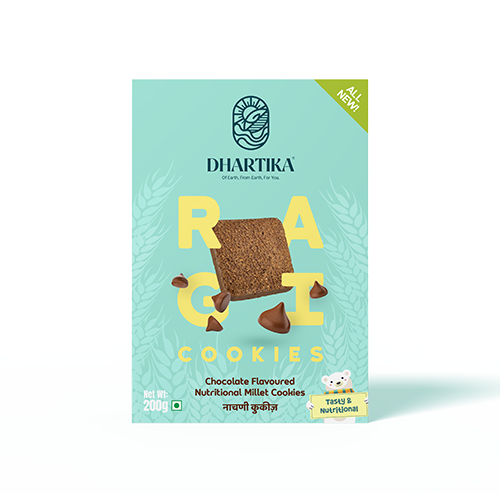 DhartiKa Chocolate Ragi Cookies