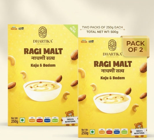 DhartiKa Kaju & Badam Ragi Malt Pack of 2