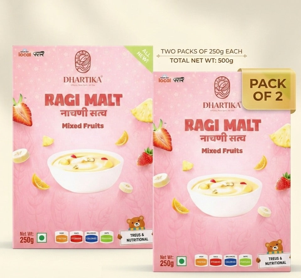 ⁠DhartiKa Mixed Vegetable Ragi Malt Pack of 2