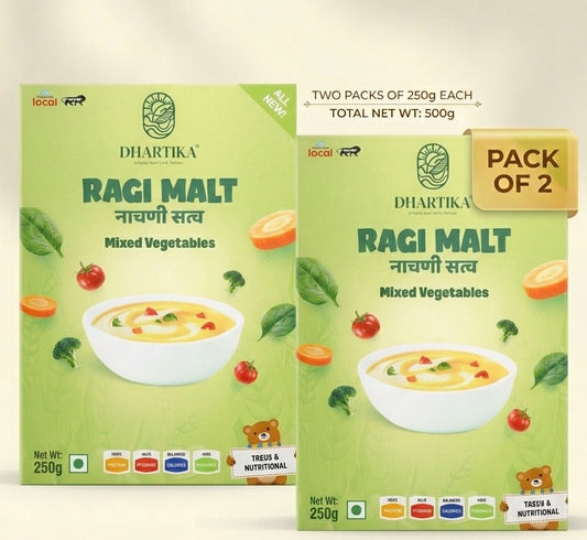 DhartiKa Mixed Fruit Ragi Malt Pack of 2