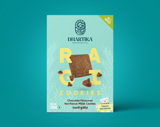 DhartiKa Chocolate Ragi Cookies