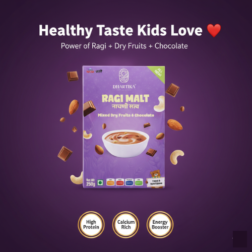 DhartiKa Dry Fruits with Chocolate Ragi Malt