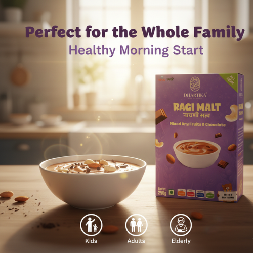 DhartiKa Dry Fruits with Chocolate Ragi Malt